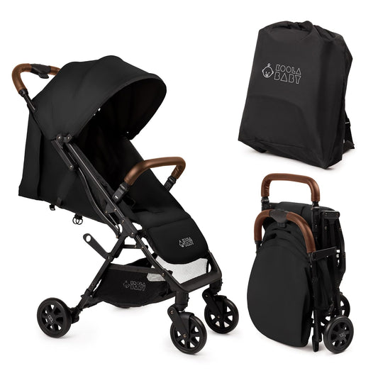 Lightweight Travel Stroller for Baby & Toddlers - Easy Fold & Compact Stroller with Canopy, Storage Basket, Multi-Position Recline & Convenient One-Hand Fold (Grey)