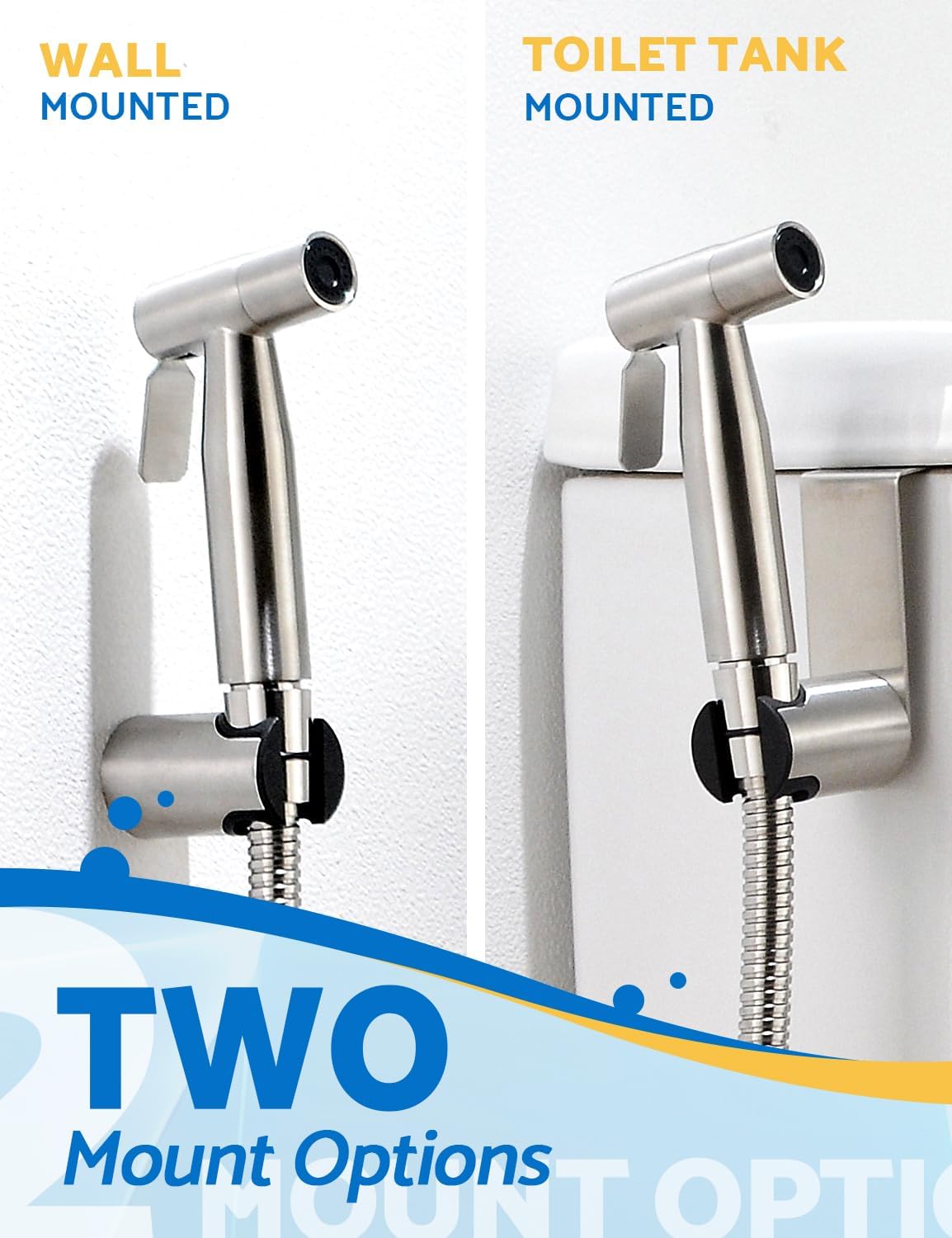 BRITULIF Handheld Bidet Sprayer for Toilet, Jet Sprayer for Toilet Muslim Shower, Adjustable Cloth Diaper Sprayer Bidets Attachment for Toilet, Toilet Bidet Sprayer with Bidet Hose for Feminine Wash