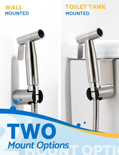 BRITULIF Handheld Bidet Sprayer for Toilet, Jet Sprayer for Toilet Muslim Shower, Adjustable Cloth Diaper Sprayer Bidets Attachment for Toilet, Toilet Bidet Sprayer with Bidet Hose for Feminine Wash