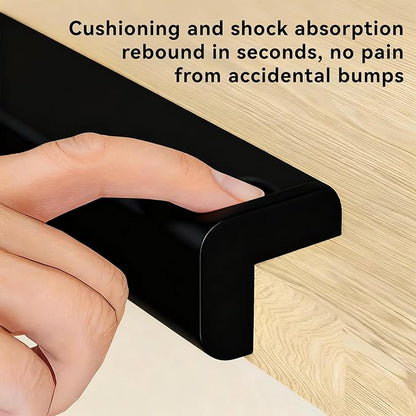Edge Corner Protector Baby Proofing, Furniture Safety Bumper Guard, Heavy-Duty Soft NBR Rubber Foam, Safety Corner Covers Pre-Taped Rubber Foam (Large 16.7ft Edge 8 Corners)
