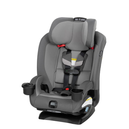 Safety 1st EverSlim 4-in-1 Convertible Car Seat, SecureTech Chest Clip, Ultra-Slim, 4-Mode Infant to Booster, Baby Car Seat, 5-100 lbs, Memory Foam, Office Space