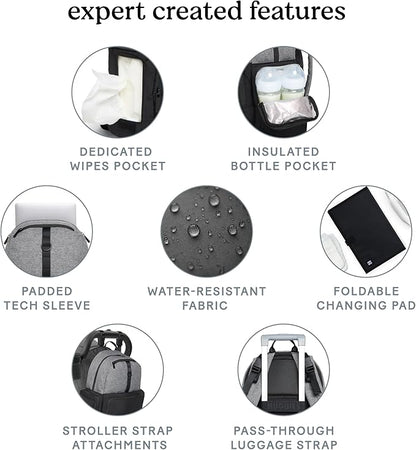 Bundle of Huggies Diaper Bag + Little Snugglers Baby Diapers+ Skin Essentials Baby Wipes