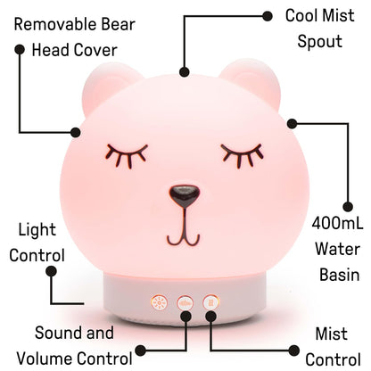Ingenuity Baby Dream Machine 5-in-1 Sleep Device with Cool-Mist Humidifier, Night Light, Red Light, Pink Noise Sound Machine, Essential Oil Diffuser, Kids 5 Months - 7 Years for Nursery or Bedroom