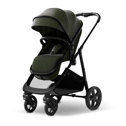 Mompush Baby Stroller, Convertible 2-in-1 with Bassinet Option, Infant Car Seat Compatible, Includes Adapter - Sturdy Full-Size Infant Stroller for Family Adventures