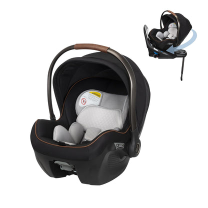 Maxi-Cosi Peri 180 Rotating Infant Car Seat, Baby Car Seat Rotating Carseat, Swivel Car Seat, Onyx Wonder