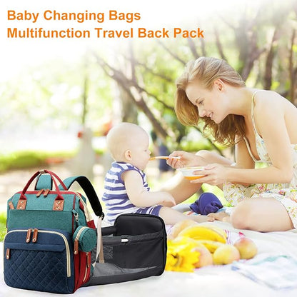 Awanhe Diaper Bag, Backpack with Changing Station, Waterproof Baby Bag for Boys & Girls, USB Charging Port for Parents, Travel Backpack Baby Essentials & Lovely Baby Shower Gifts, RGB