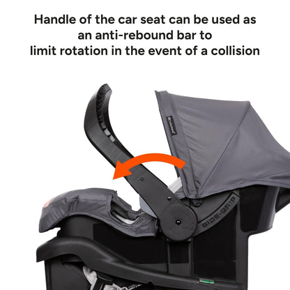 Baby Trend Venture 3-Wheel Stroller Travel System, Stellar Grey