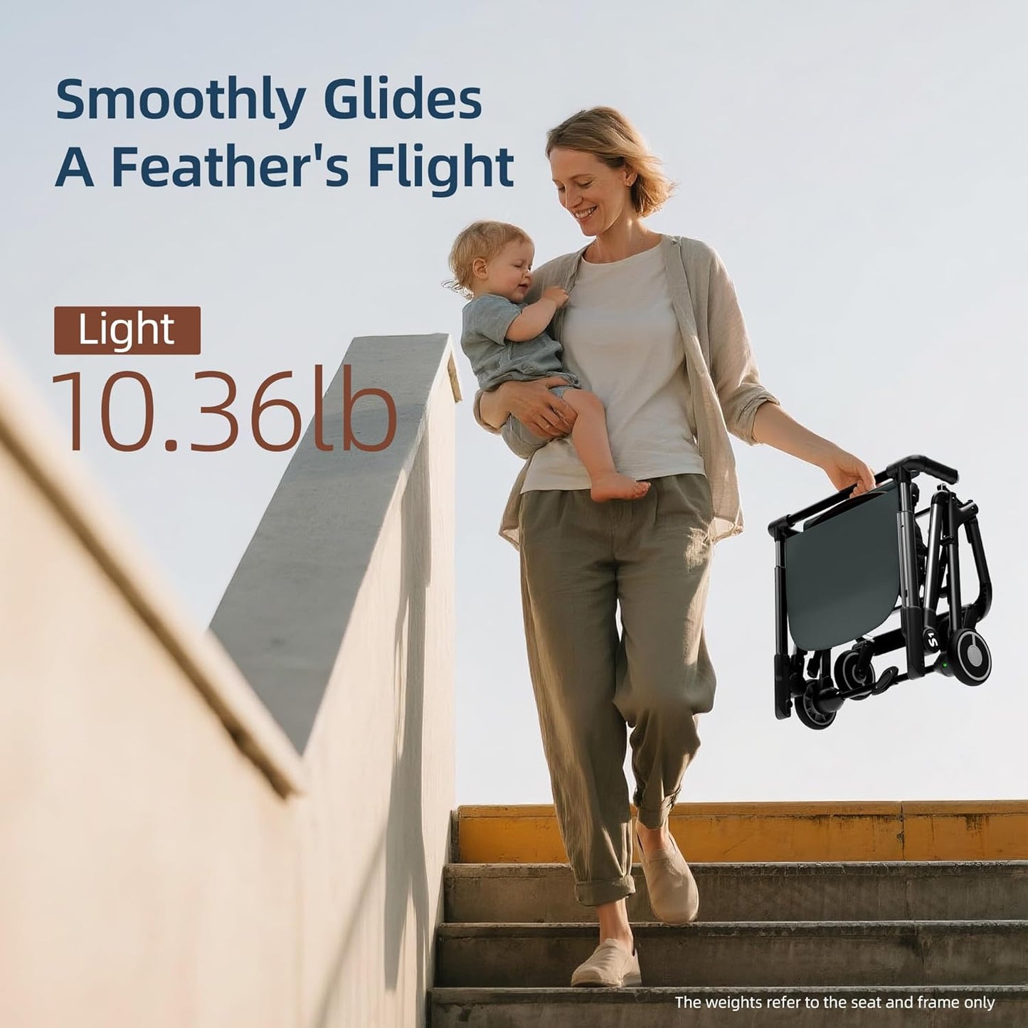 Lightweight Travel Baby Stroller, Foldable Portable Airplane Compact Umbrella Strollers for Toddler 1-3 Years (S1-Black)