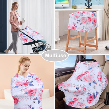 Yoofoss Nursing Cover Breastfeeding Scarf - Baby Car Seat Covers, Infant Stroller Cover, Carseat Canopy for Girls and Boys