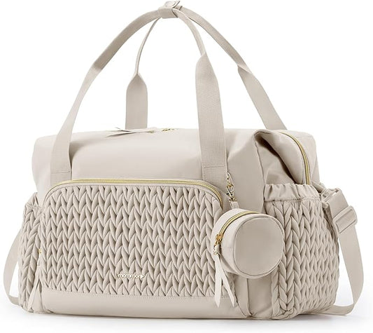 mommore Diaper Bag Tote, Large Capacity Travel Diaper bags, Hospital Bag for Labor Delivery, Baby Bag with Pacifier Case | Hospital Bag, for Labor Delivery, Baby Bag, with Pacifier Case