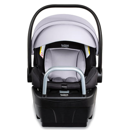 Britax Willow SC Infant Car Seat, Rear Facing Car Seat with Alpine Base, ClickTight Technology, RightSize System, Pindot Stone