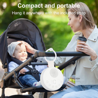 White Noise Machine: Portable Sound Machine with Soft Night Light for Baby & Adults | Sound Machine for Sleep with 3-Timer, 21 Soothing Sounds Nursery Clear and High Sound Quality & Travel Safety Lock