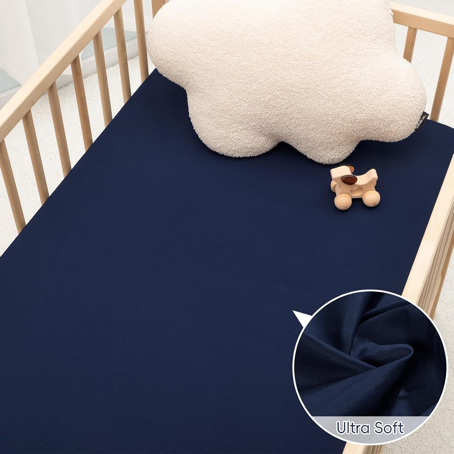 PHF 3 Pack Soft Mini Crib Sheets, Floral & Animal Pack N Play Sheets for Baby Boys Girls, No Slip Universal Fit for Pack N Play, Playard, Portable and Mini Crib Mattresses,Floral & Animal