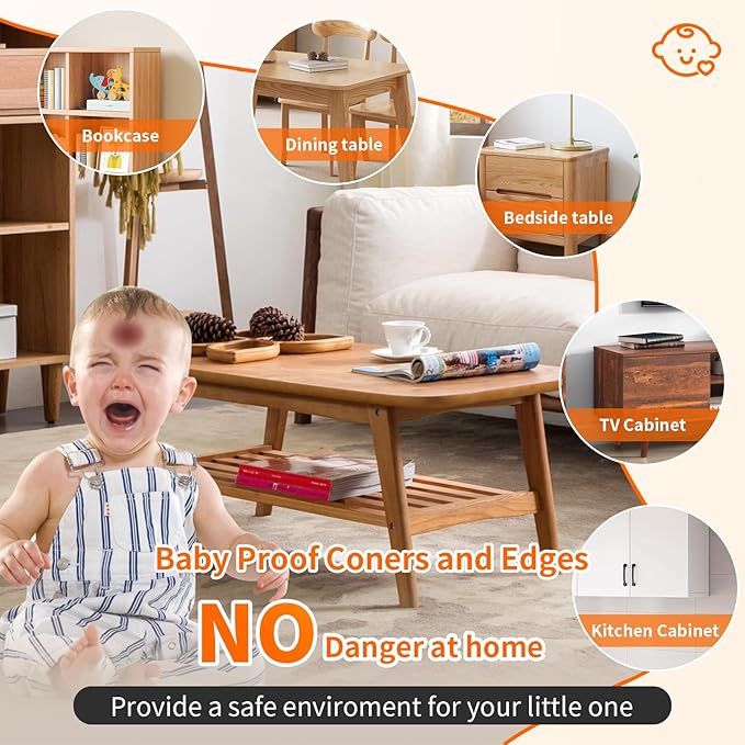 Corner Guards, (14 Pack) Corner Protectors Baby Proof Corners and Edges Furniture Table Protectors Corner Covers Baby Safety Bumpers Cushion, Baby Proofing, Clear