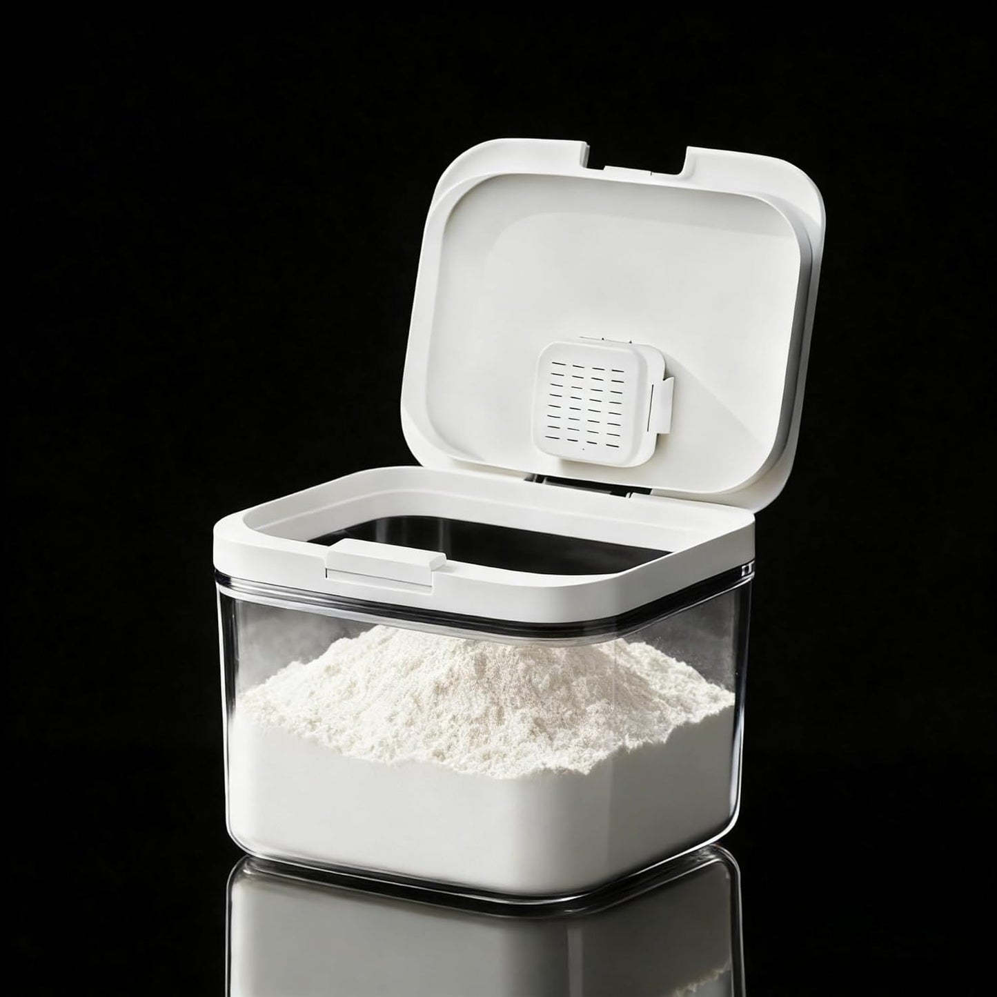 Flour Container - 5.5 L /5.81qt/5kg Large Flour Dispenser Keep Your Flour Fresh and Dry Easily with Kitchen Essential
