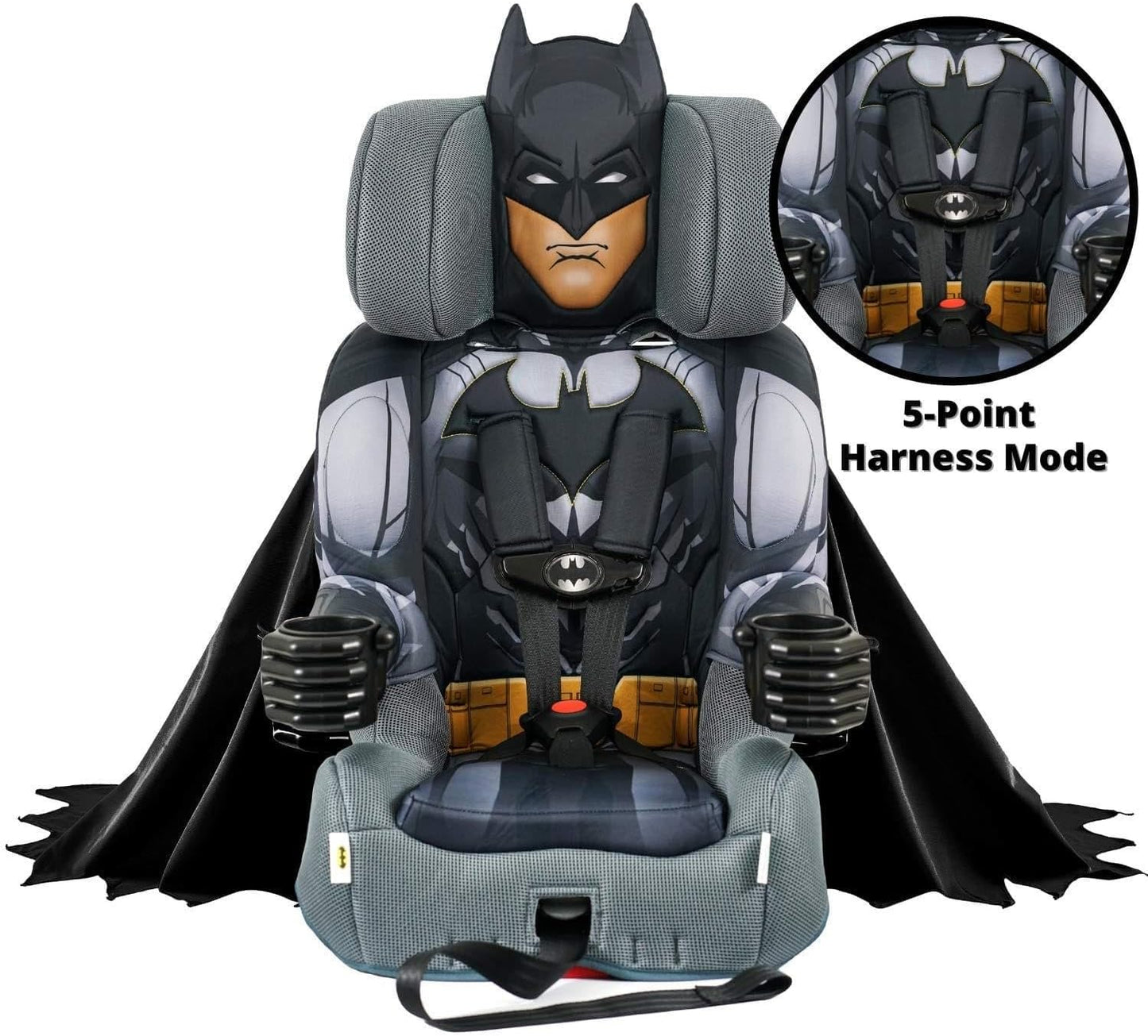 KidsEmbrace 2-in-1 Car Seat | Forward-Facing Harness (26.5–65 lbs) & Booster Mode (40–100 lbs) | Latch | Premium Fit with Multi-Position Headrest, Harness & Recline