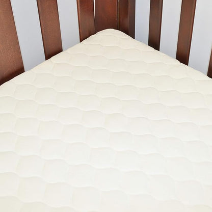 American Baby Company Waterproof Crib and Toddler Mattress Protector, Quilted Fitted Protector Pad Cover Made with Organic Cotton Top Layer, 52“ x 28" (Pack of 2)