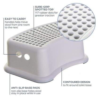 Dreambaby Toilet seat and Step Stool, Grey, 2 Piece Set