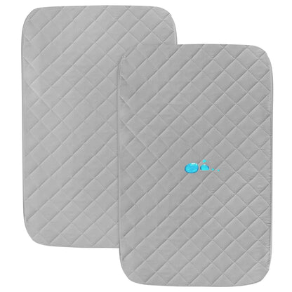 Bassinet Mattress Pad Cover Fit for Baby Delight/Mika Micky/Dream On Me Lotus/ANGELBLISS/KoolerThings (3 in 1) Bedside Sleeper, Waterproof Bassinet Mattress Protector Quilted Bassinet Sheets 2 Pack