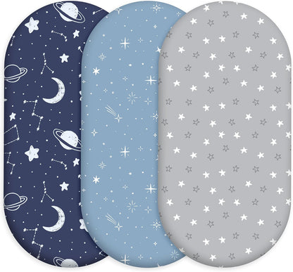 Bedside Sleeper Bassinet Fitted Sheets 20 x 33, 3 Pack Baby Delight Beside Me Dreamer,Babybond,Jimglo,koola,cowiewie,fodoss, Dream On Me Baby Square Bassinet, Pink Animal