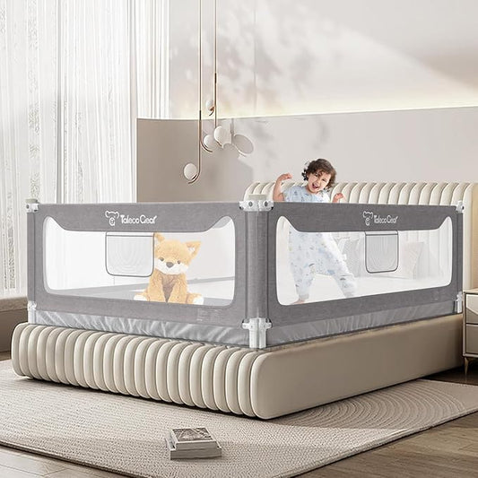 G TALECO GEAR Bed Rail for Toddlers, Stable Protective Bed Side Rails, Baby Bedrail Guard for Twin Full Queen & King Size Bed (74.8 Inch, 1 Piece) (60 Inch (1 Side))