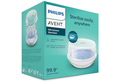 Philips Avent Microwave Steam Sterilizer for Baby Bottles, Pacifiers, Cups and More, SCF281/05