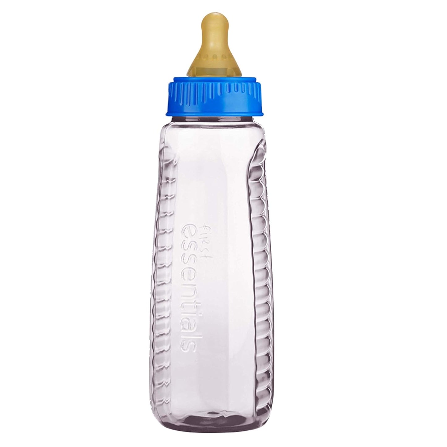 Gerber First Essential Clear View Plastic Nurser With Latex Nipple, BPA Free, Colors may vary, 3 Pack