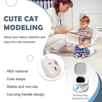 Travel Potty for Toddler Portable Foldable Potty Training Toilet for Boys Girls Baby Kids Children Indoor Outdoor,Pink