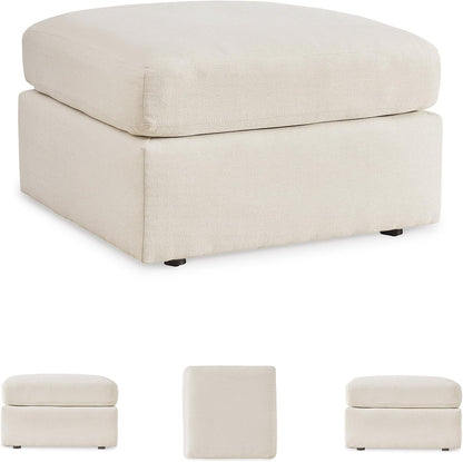 Signature Design by Ashley Modmax Coastal Press-Back Swivel Glider Rocker Recliner with Machine Washable Cover, Hidden Storage Compartments and 2 Bolster Pillows, Beige - Colors A