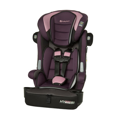 Baby Trend Hybrid SI 3-in-1 Combination Booster Seat, Dash Plum – Side-Impact Protection, 3-Stage Growth Design, Adjustable Headrest, Cushioned Comfort