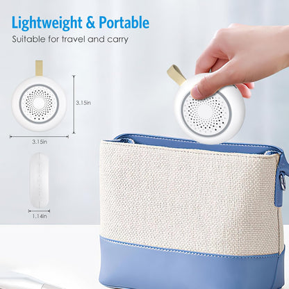 AMIR White Noise Machine, Portable Sound Machine for Baby Adult with Volume Control and Timing, 24 Soothing Sound, Noise Canceling for Sleeping, Sound Therapy for Home, Travel, Registry Present