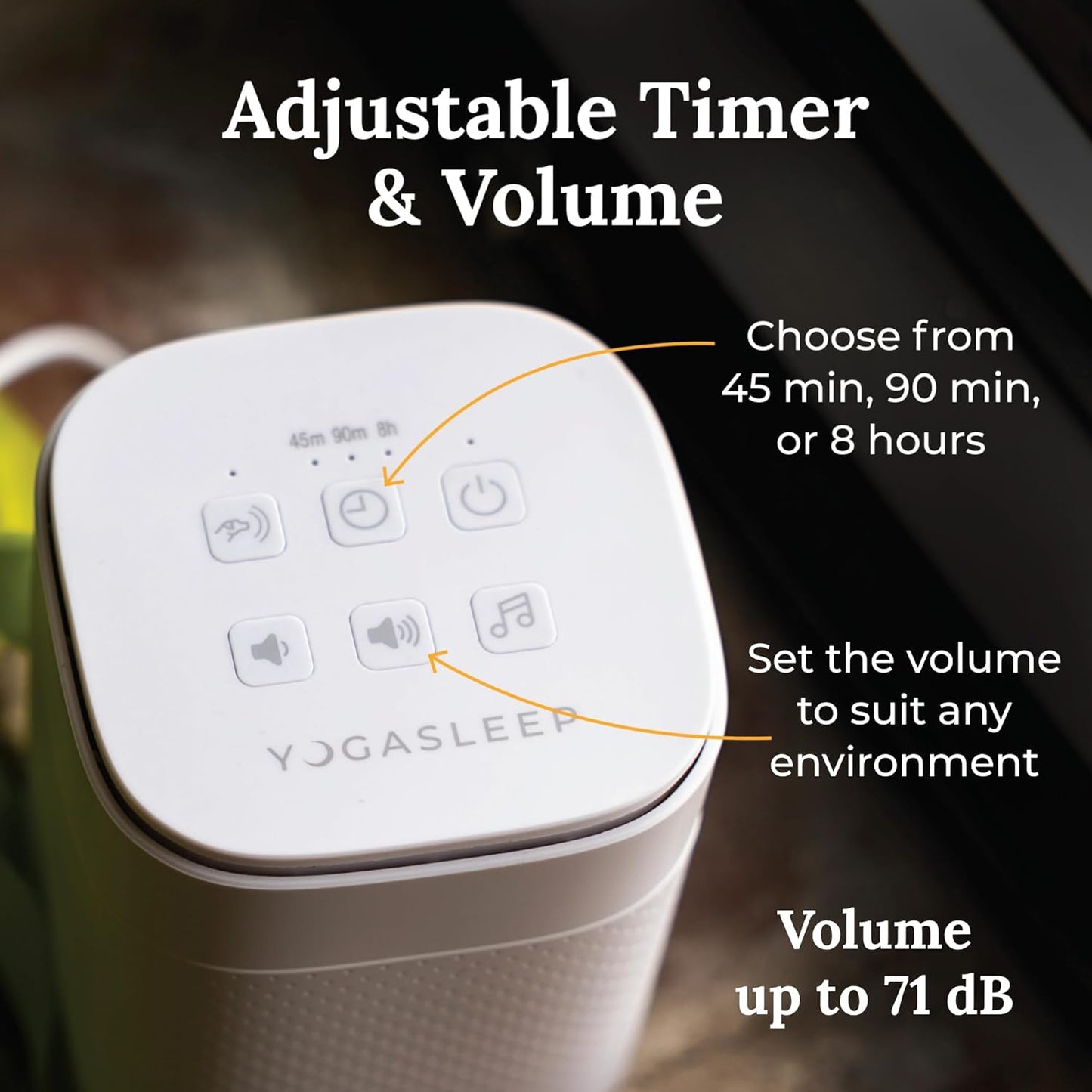 Yogasleep Pawzz White Noise Machine for Dogs, Home & All Pets. with Integrated Bark Sensor, 6 Automatic Relaxing Natural Sounds, Help Keep Pets Calm, Anti-Barking with Training, Noise Canceling