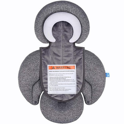 COOLBEBE New 2-in-1 Babybody Cushion for Baby Newborn Infants - Extra Soft Stroller Cushion Pads Car Seat Insert, Perfect for Carseats, Strollers, Swings, Grey