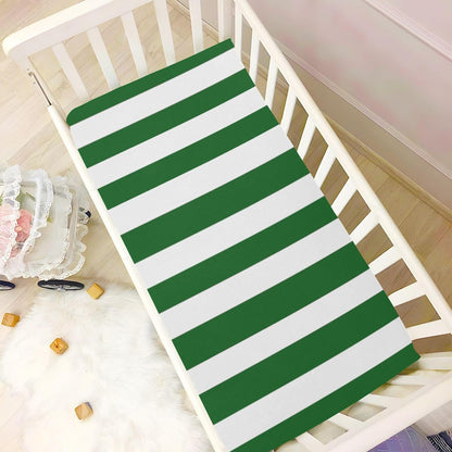 Fitted Crib Sheets White Bears with Clouds Stretchy Portable Playard Sheets for Baby Toddler, Breathable Soft Mini Crib Mattress 39 x 27 in for Boys and Girls