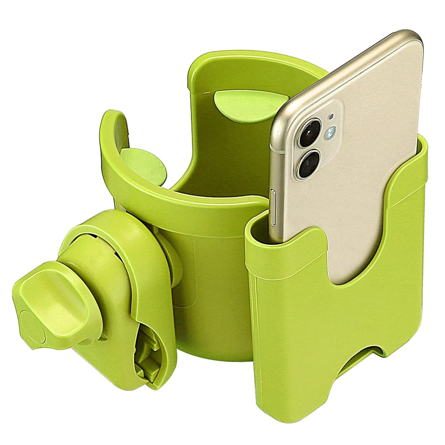 Suranew Adjustable Stroller Cup Holder with Phone Holder for Baby Stroller for Family Members, Walker Purple