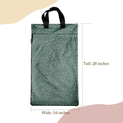 Mama Koala 2 Pack Waterproof Wet Dry Bags,with 2 Pack Hanging Wet Dry Bags