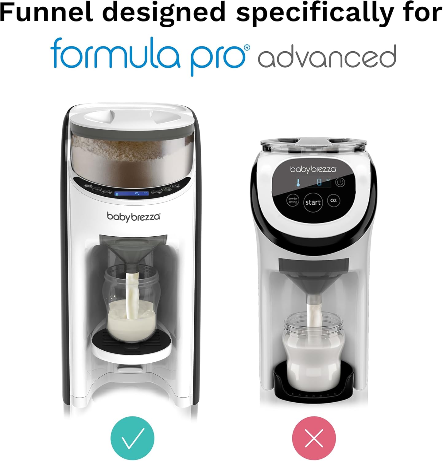 Baby Brezza New and Improved Formula Pro Advanced Formula Dispenser Machine - Automatically Mix a Warm Formula Bottle Instantly - Easily Make Bottle with Automatic Powder Blending, White