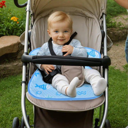 INFANZIA Dry Seat, Car Seat Protector Waterproof Carseat Liner Potty Training Toddlers, Baby and Infants, Piddle Pad for Carseats Strollers (Grey, 1 Pack