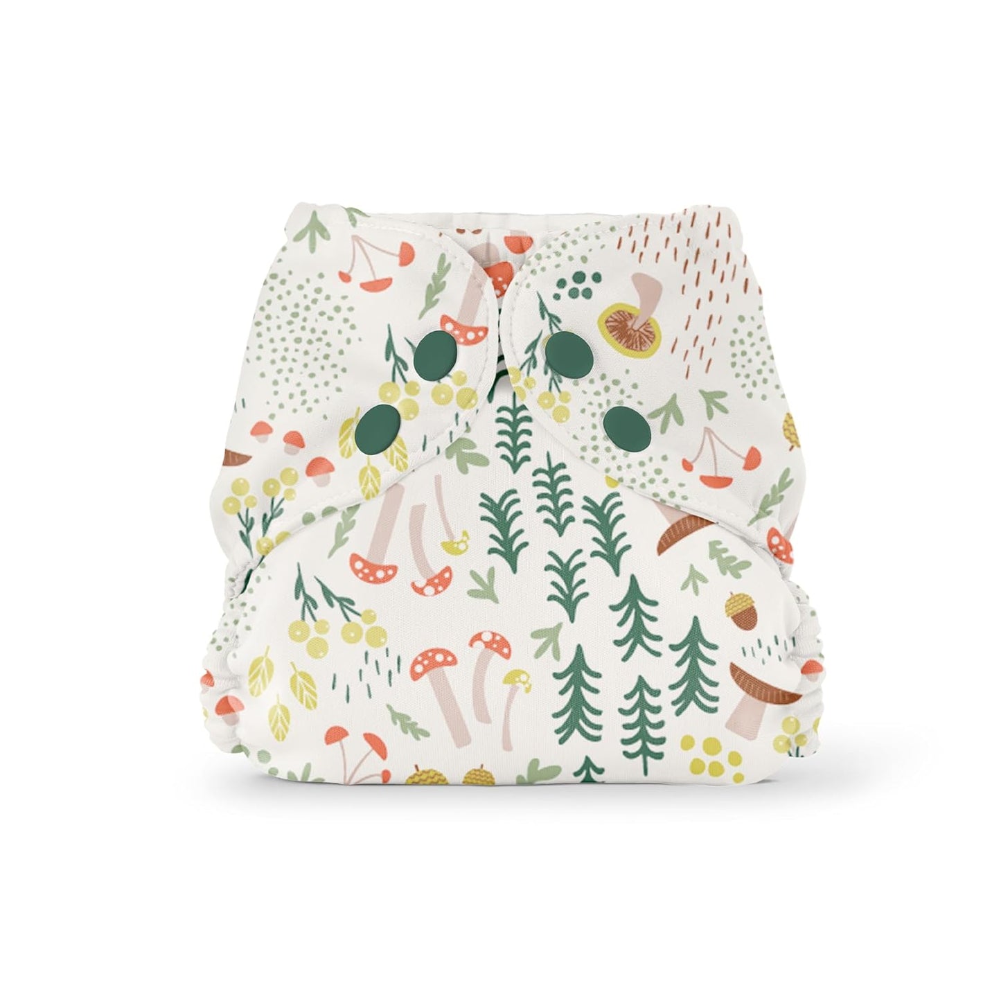 Esembly Cloth Diaper Cover - Reusable Swim Diaper, Waterproof, Breathable - Adjustable Outer Layer Over Absorbent Inner for Blowout Protection - Sea Glass, Size 2 (18-35lbs)