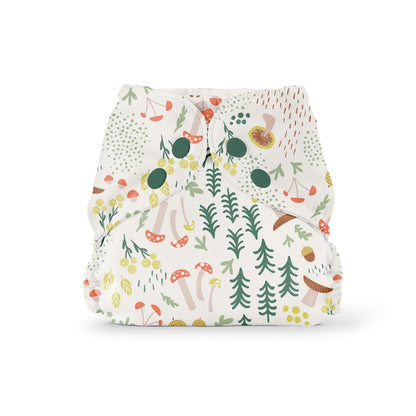 Esembly Cloth Diaper Cover - Reusable Swim Diaper, Waterproof, Breathable - Adjustable Outer Layer Over Absorbent Inner for Blowout Protection - Sea Glass, Size 2 (18-35lbs)