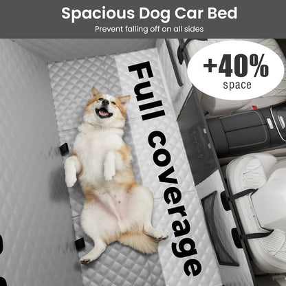 2-in-1 Dog Car Seat Cover for Back Seat, Transform to Passenger Mode - Dog Car Seat, Waterproof, Scratch-resistant, Support to 330lbs, for Outdoor Activities, Travel, to the Vet, for Cars/SUV/Truck