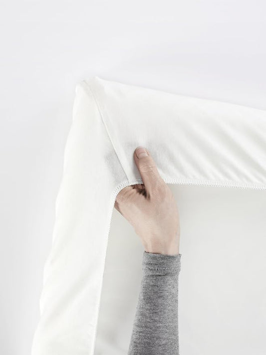 BabyBjörn Fitted Sheet for Travel Crib Light - Organic White