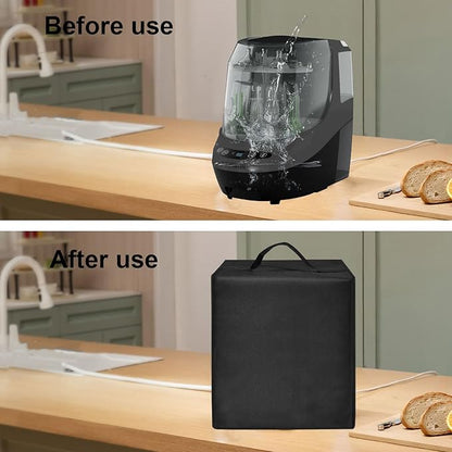 Baby Bottle Washer Cover Sterilizer Cover Dust-Proof Nylon Protective Case for Baby Brezza Bottle Dryers Pro - Sterilizer Dryer - All in One Machine (Black)