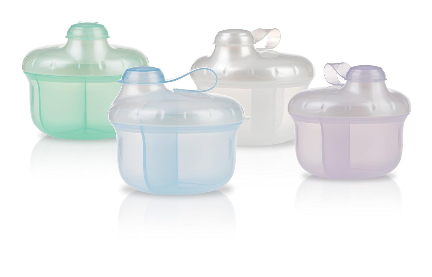 Nuby Milk Powder Dispenser, Colors May Vary, 3 Compartments