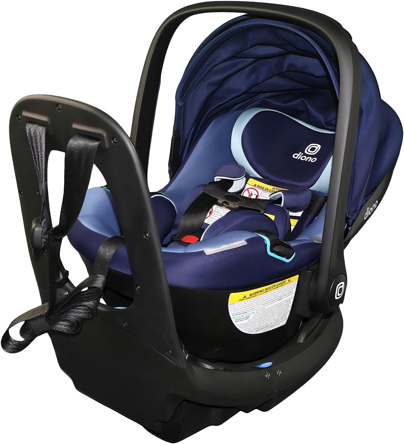 Diono LiteClik30 RXT SafePlus Infant Car Seat and Base, Rear-Facing for Infants 4-30lbs, SafePlus Engineering, with Infant Insert, UPF 50+ Sunshade