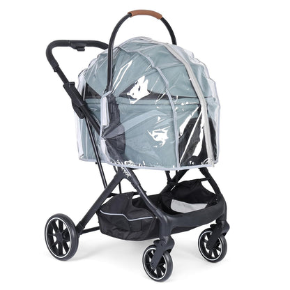 Beberoad Unisize Pet Stroller Rain Cover - Foldable Clear Protection for Snow, Wind & Rain, Suitable for X2/X3/T5/T6/X5 & Various Stroller Models