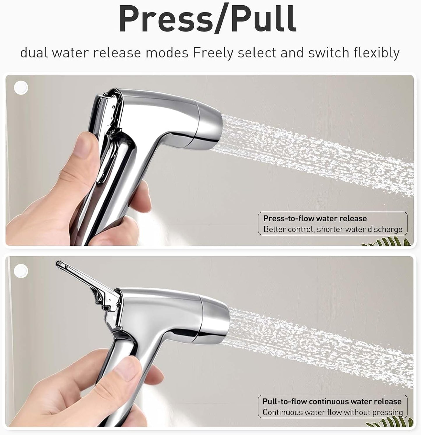 Handheld Toilet Bidet Sprayer for Toilet-Adjustable Water Pressure Control with Bidet Hose for Feminine Wash, Jet Sprayer for Toilet Muslim Shower, Bidet Faucet Cloth Diaper for Baby Wash