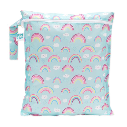 Bumkins Disney Waterproof Wet Bag for Baby, Travel, Swim Suit, Cloth Diapers, Pump Parts, Pool, Gym Clothes, Toiletry, Strap to Stroller, Daycare, Zip Reusable Bag, Packing Pouch, Winnie the Pooh