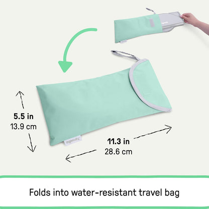 Ingenuity My Travel Potty, 2-in-1 Baby and Toddler Portable Potty Seat & Potty Ring, Lightweight Foldable, Includes Travel Bag & 3 Disposable Liners, Neutral