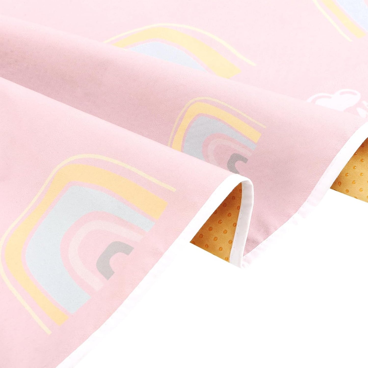 Splat Mat for Under High Chair/Arts/Crafts by CLCROBD, 51" Baby Anti-Slip Food Splash and Spill Mat for Eating Mess, Waterproof Floor Protector and Table Cloth
